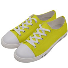 Color Maximum Yellow Women s Low Top Canvas Sneakers by Kultjers