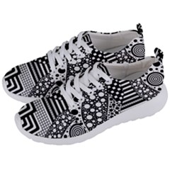 Black And White Men s Lightweight Sports Shoes by gasi