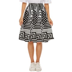 Black And White Classic Short Skirt