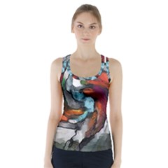 Abstract Art Racer Back Sports Top
