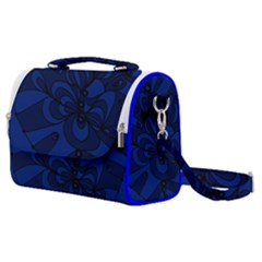Blue 3 Zendoodle Satchel Shoulder Bag by Mazipoodles