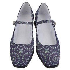 Kaleidoscope Deep Purple Women s Mary Jane Shoes by Mazipoodles