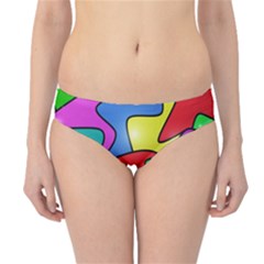 Colorful Abstract Art Hipster Bikini Bottoms by gasi