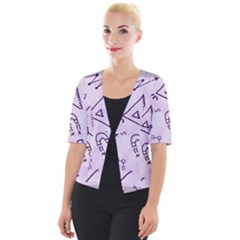 Science Research Curious Search Inspect Scientific Cropped Button Cardigan by Uceng