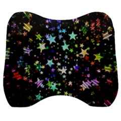 Christmas Star Gloss Lights Light Velour Head Support Cushion by Uceng