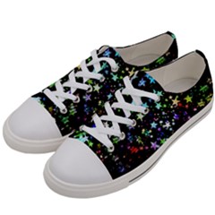 Christmas Star Gloss Lights Light Men s Low Top Canvas Sneakers by Uceng