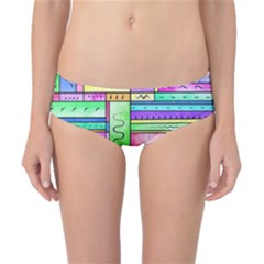 Colorful Pattern Classic Bikini Bottoms by gasi