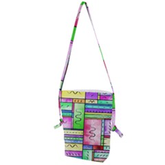 Colorful Pattern Folding Shoulder Bag by gasi