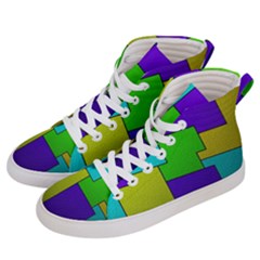 Colorful Design Men s Hi-top Skate Sneakers by gasi