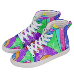 Colorful Stylish Design Men s Hi-top Skate Sneakers by gasi