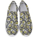 Gong Instrument Motif Pattern Men s Slip On Sneakers View1