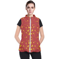 Background Pattern Texture Design Women s Puffer Vest by Ravend