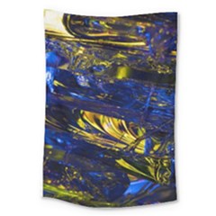 Space Futuristic Shiny Abstraction Flash Colorful Large Tapestry by Pakemis
