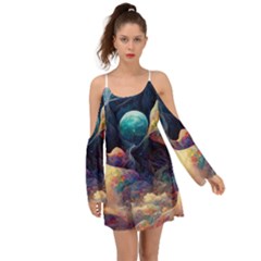 Quantum Physics Dreaming Lucid Boho Dress