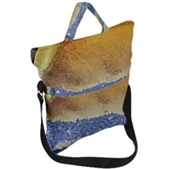Abstract Painting Art Texture Fold Over Handle Tote Bag by Ravend