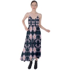 Flowers Daisies Spring Summer Tie Back Maxi Dress by Ravend