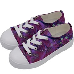 Fractal Math Abstract Abstract Art Kids  Low Top Canvas Sneakers by Ravend
