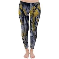 Rock Wall Crevices  Classic Winter Leggings by artworkshop