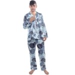 Sample Pattern Seamless Men s Long Sleeve Satin Pajamas Set