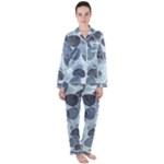 Sample Pattern Seamless Women s Long Sleeve Satin Pajamas Set	