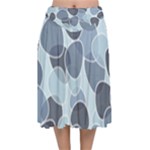 Sample Pattern Seamless Velvet Flared Midi Skirt