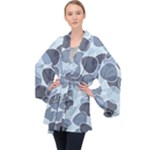 Sample Pattern Seamless Long Sleeve Velvet Kimono 