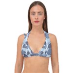 Sample Pattern Seamless Double Strap Halter Bikini Top