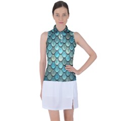 Scales Backdrop Texture Women s Sleeveless Polo Tee by artworkshop