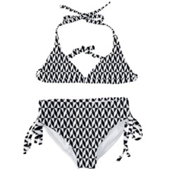 Seamless Abstract Geometric Pattern Background Kids  Classic Bikini Set by artworkshop