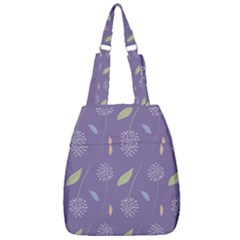 Seamless Pattern Floral Background Violet Background Center Zip Backpack by artworkshop