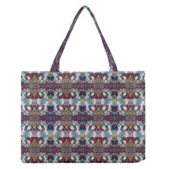 Multicolored Ornate Decorate Pattern Zipper Medium Tote Bag by dflcprintsclothing
