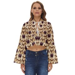 Pugs Boho Long Bell Sleeve Top by Sparkle