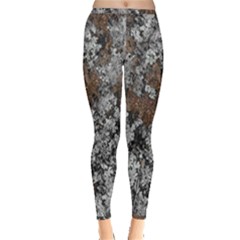 Floral Surface Print Design Inside Out Leggings by dflcprintsclothing
