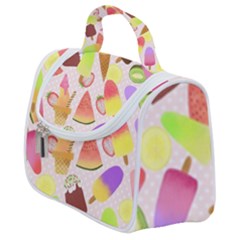 Ice Cream Pink Satchel Handbag by PaperDesignNest