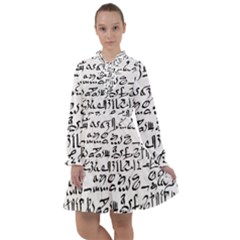 Sanscrit Pattern Design All Frills Chiffon Dress by dflcprintsclothing
