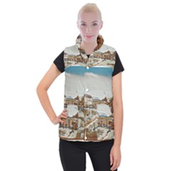 Birds And People On Lake Garda Women s Button Up Vest by ConteMonfrey