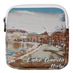 Birds And People On Lake Garda Mini Square Pouch by ConteMonfrey