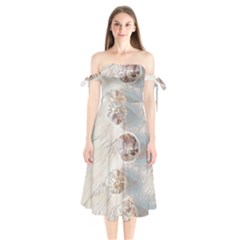 There`s Not Such A Thing As Too Much Garlic! Shoulder Tie Bardot Midi Dress by ConteMonfrey