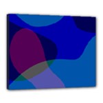 Blue Abstract 1118 - Groovy Blue And Purple Art Canvas 20  x 16  (Stretched)
