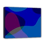 Blue Abstract 1118 - Groovy Blue And Purple Art Deluxe Canvas 20  x 16  (Stretched)