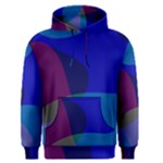 Blue Abstract 1118 - Groovy Blue And Purple Art Men s Core Hoodie