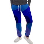 Blue Abstract 1118 - Groovy Blue And Purple Art Men s Jogger Sweatpants