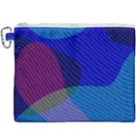 Blue Abstract 1118 - Groovy Blue And Purple Art Canvas Cosmetic Bag (XXXL)