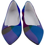 Blue Abstract 1118 - Groovy Blue And Purple Art Women s Block Heels 