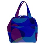Blue Abstract 1118 - Groovy Blue And Purple Art Boxy Hand Bag