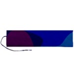 Blue Abstract 1118 - Groovy Blue And Purple Art Roll Up Canvas Pencil Holder (L)