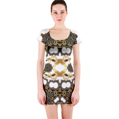  Im Fourth Dimension Trockit Short Sleeve Bodycon Dress by imanmulyana