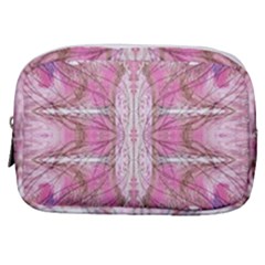 Pink Arabesque Iv Make Up Pouch (small) by kaleidomarblingart