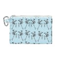 Jogging Lady On Blue Canvas Cosmetic Bag (Medium) View1