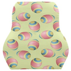 Colorful Easter Eggs Pattern Green Car Seat Back Cushion  by TetiBright